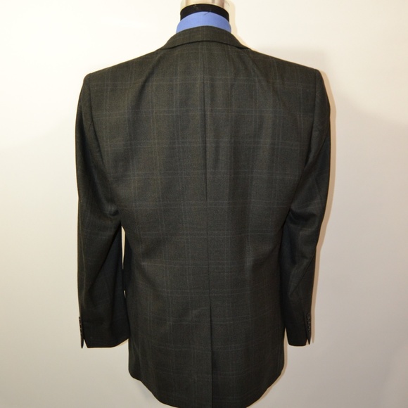 Jos A Bank 42L Sport Coat Blazer Suit Jacket Dark - Picture 4 of 8